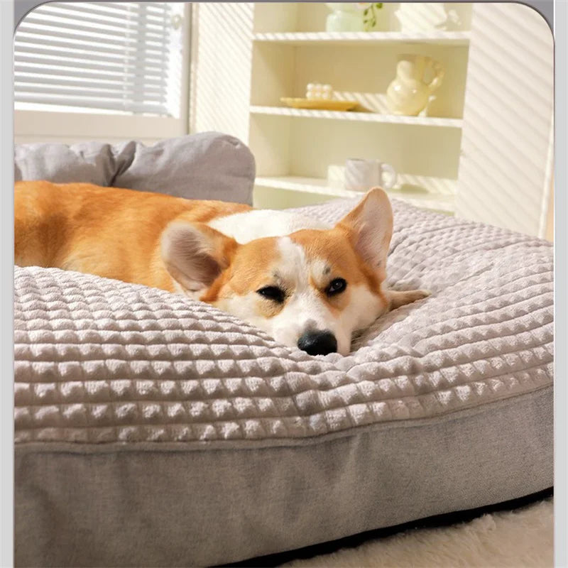 Canapé chien grande taille couchage profond hiver