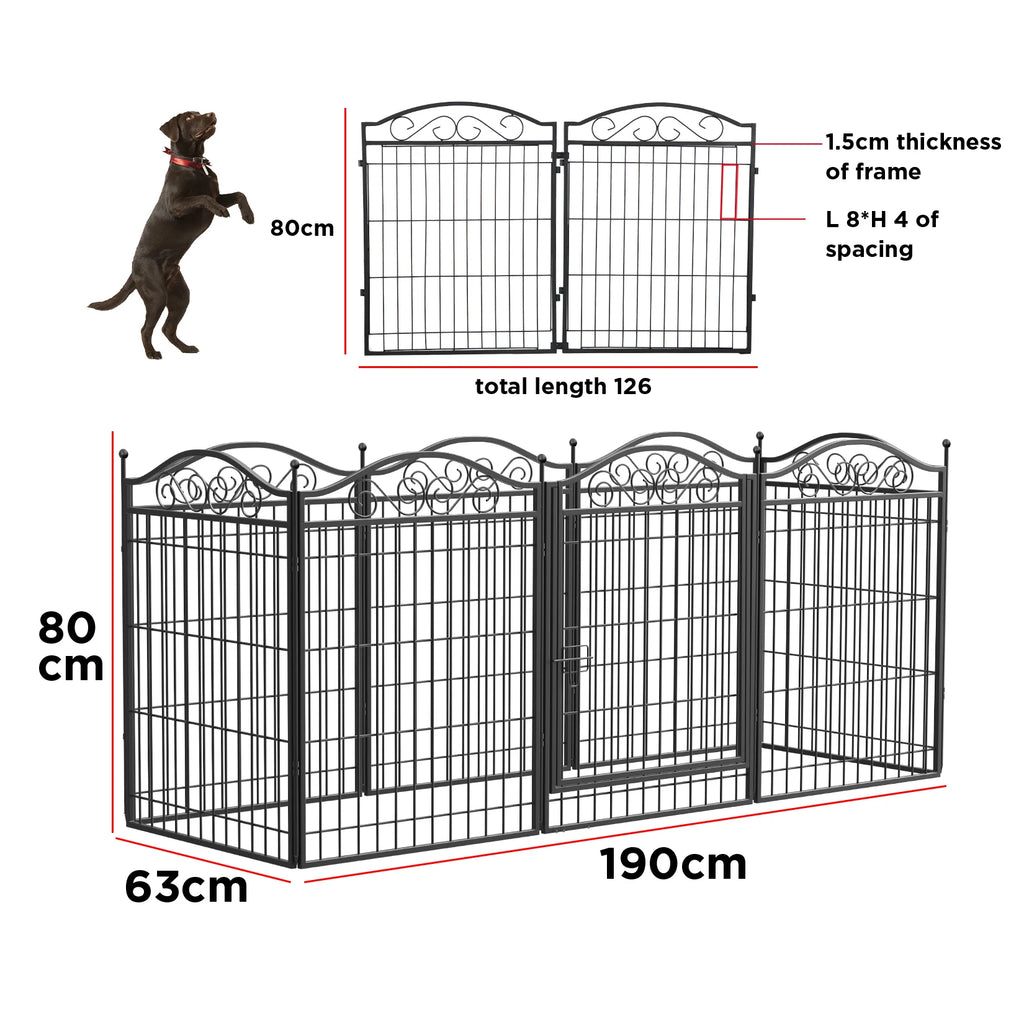 Enclos modulable pour chien – Grand espace sécurisé intérieur & extérieur