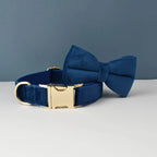 Collier chien velours personnalisable