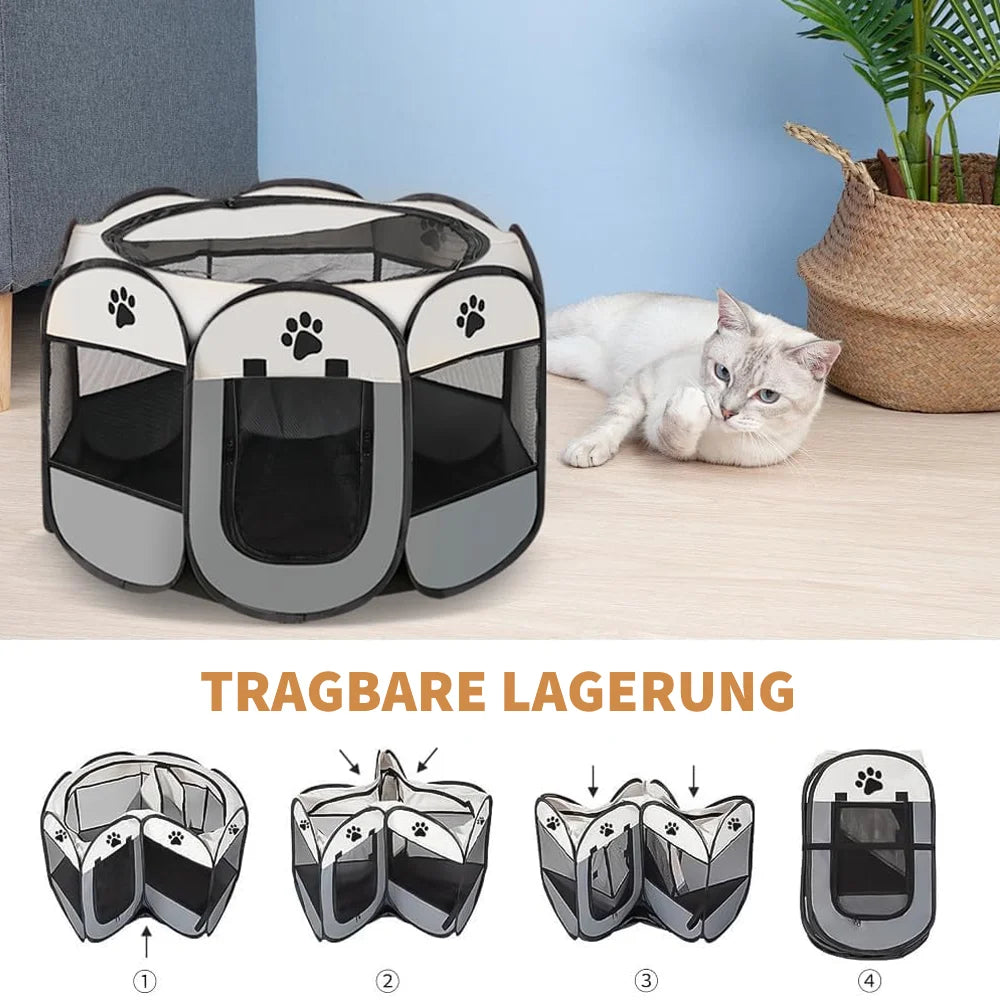 Parc animal pliable octogonal intérieur extérieur