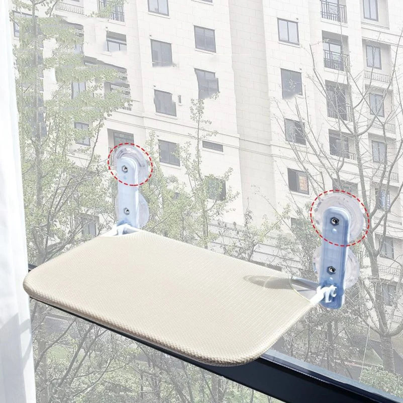 Lit fenêtre chat suspendu ventouses matelas lavable