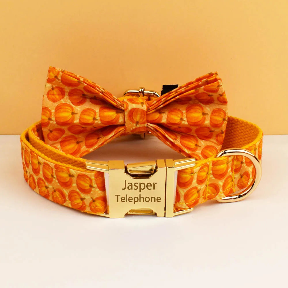 Collier chien Halloween personnalisé gravé – Sécurité & confort