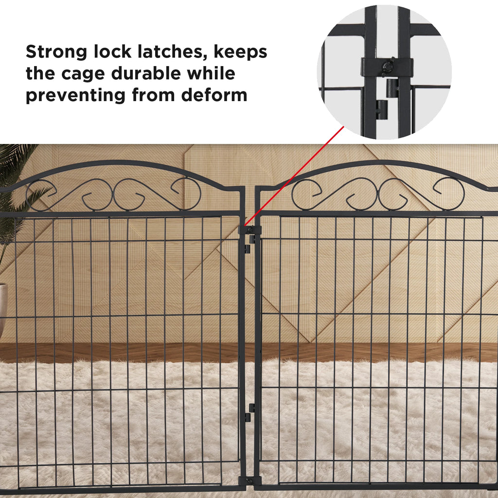 Enclos modulable pour chien – Grand espace sécurisé intérieur & extérieur