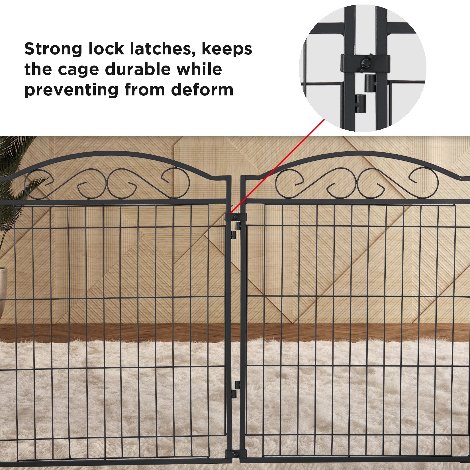 Enclos modulable pour chien – Grand espace sécurisé intérieur & extérieur