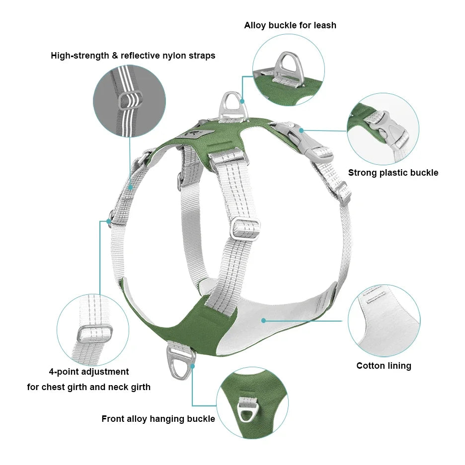 Harnais chien anti-traction