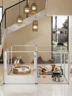 Parc chien acrylique transparent mise bas imperméable