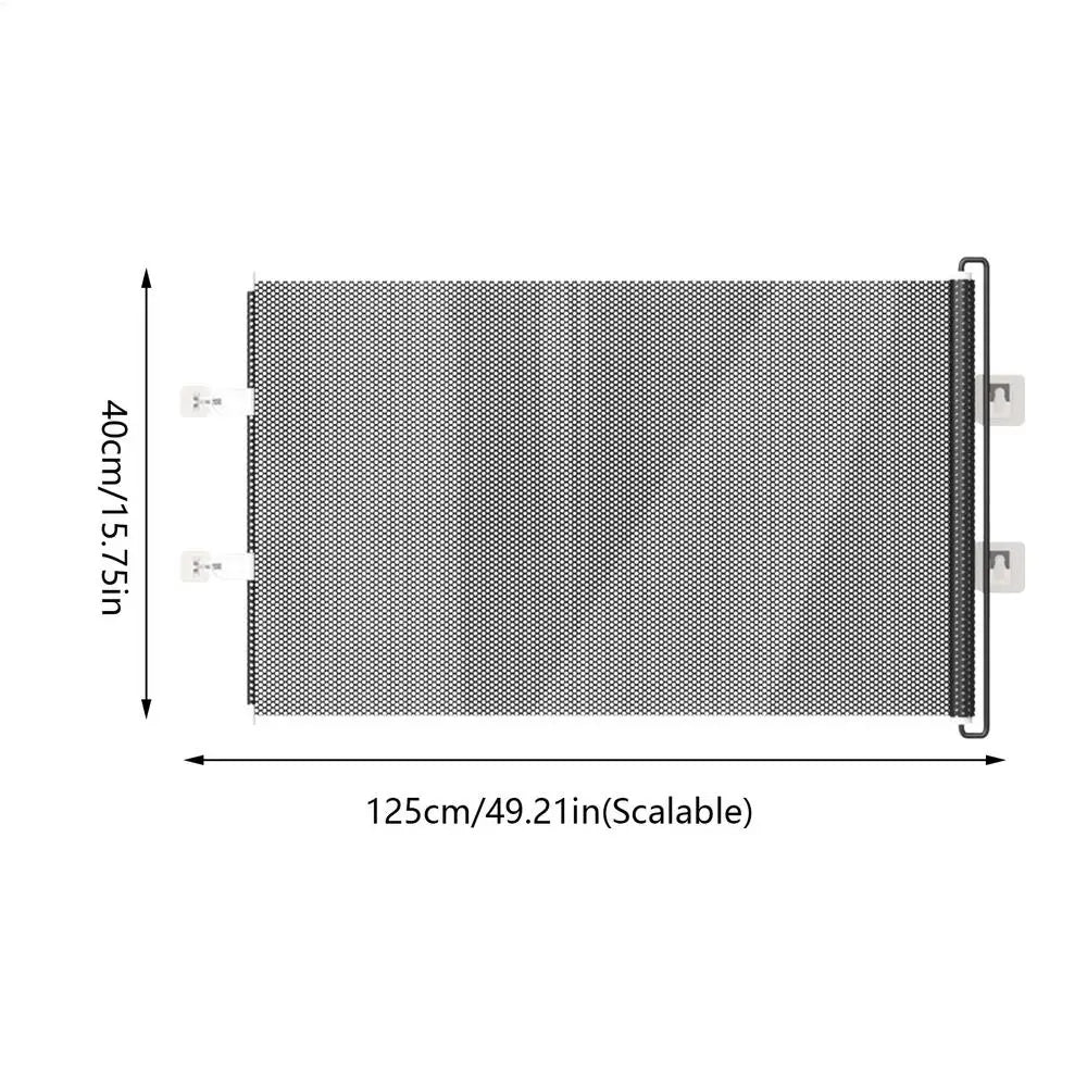 Barrière sécurité rétractable 49 pouces sans perçage