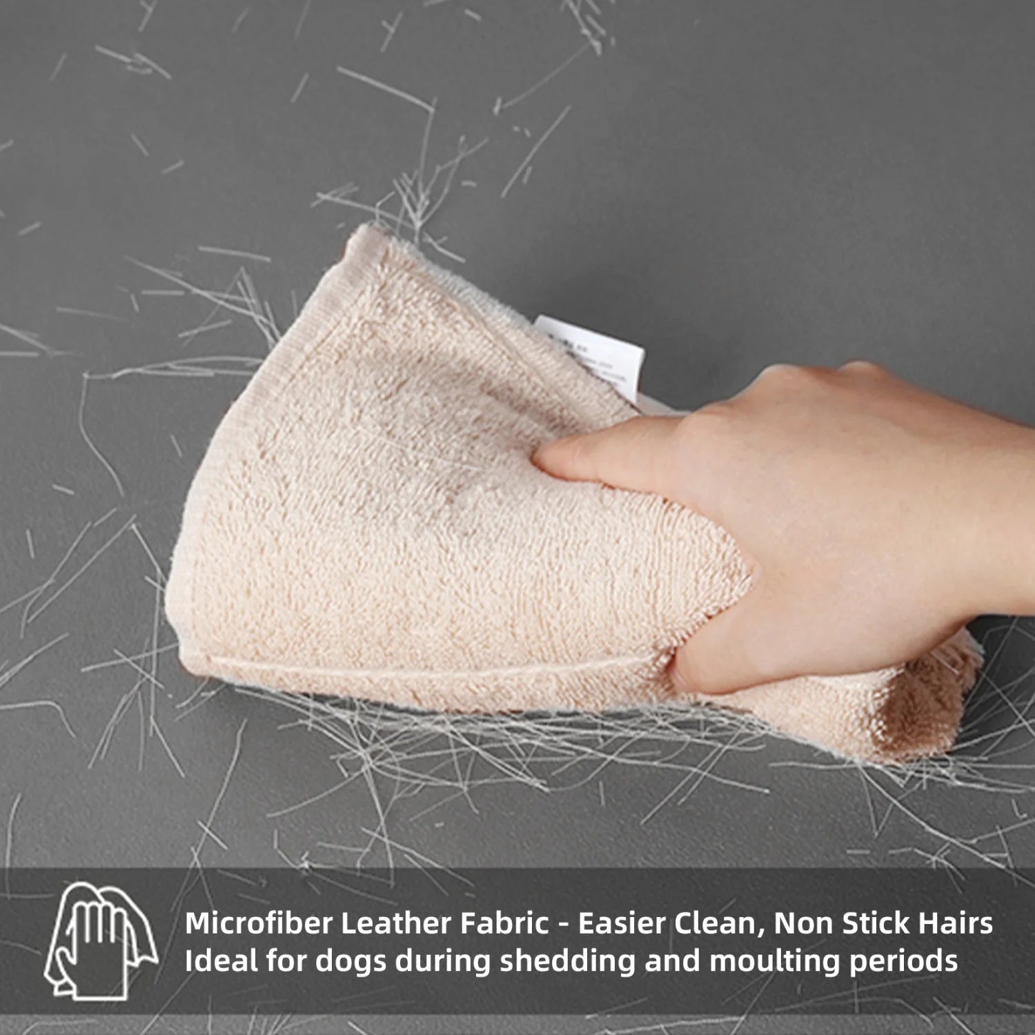 Lit chien canapé cuir microfibre M–2XL rebords