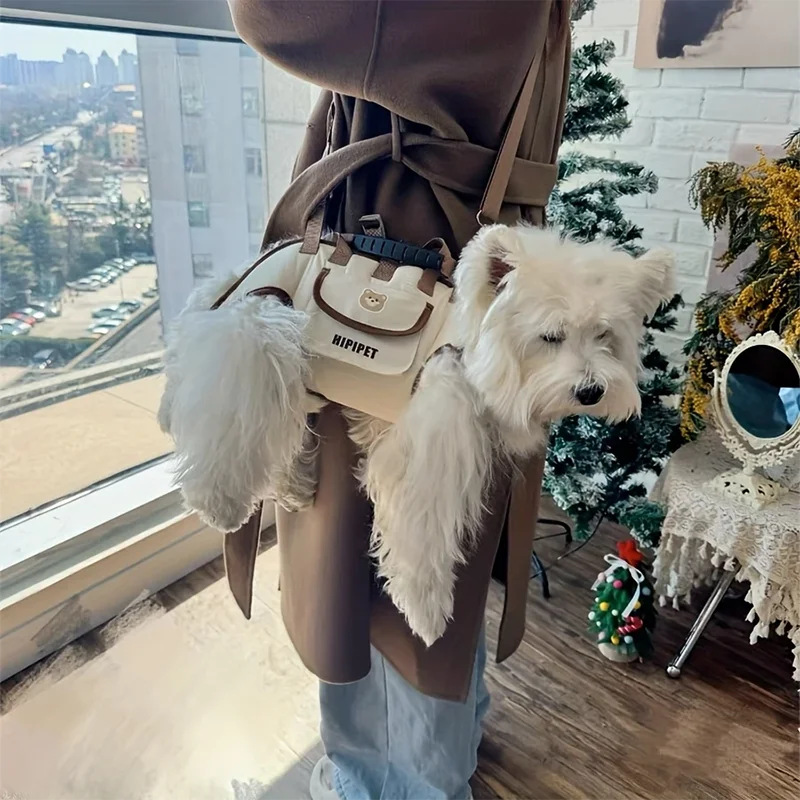 Sac transport animal extérieur réglable clip harnais