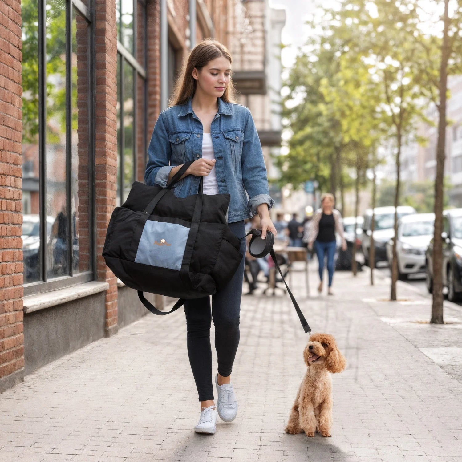 Siège auto chien ultra doux sécurisé poches rangement