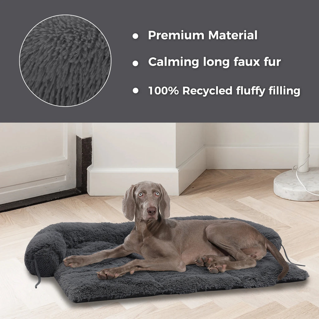 Tapis lit moelleux chien chat chaud hiver lavable