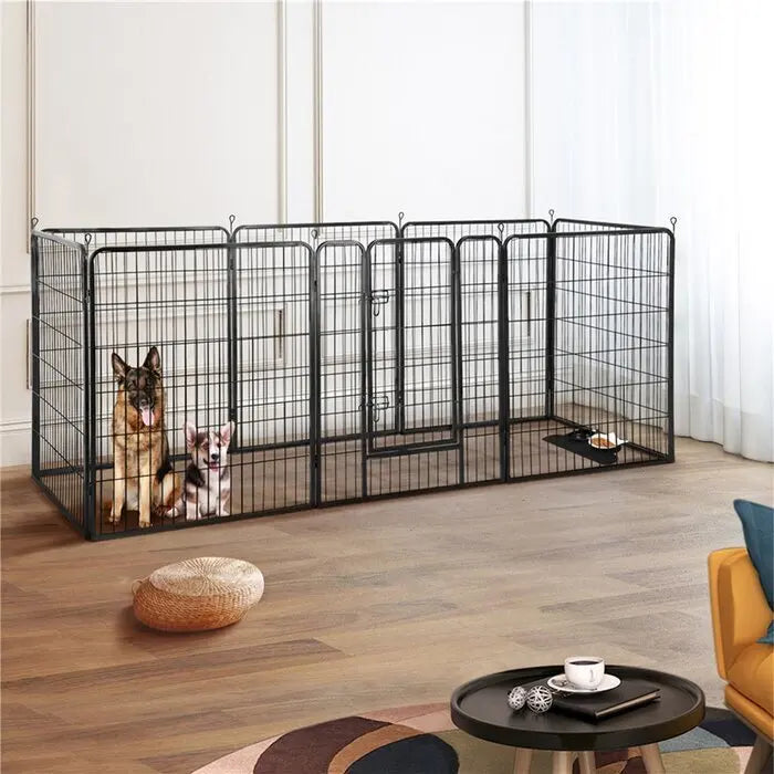 Enclos modulable pour chien – Grand espace sécurisé intérieur & extérieur