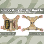 Harnais tactique pour petits chiens – gilet militaire pour chien d’assistance avec poignée verticale et bandes réfléchissantes, pour l’entraînement en extérieur.