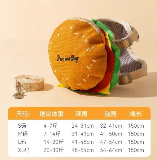 Harnais chien burger