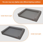 Lit chien canapé cuir microfibre M–2XL rebords