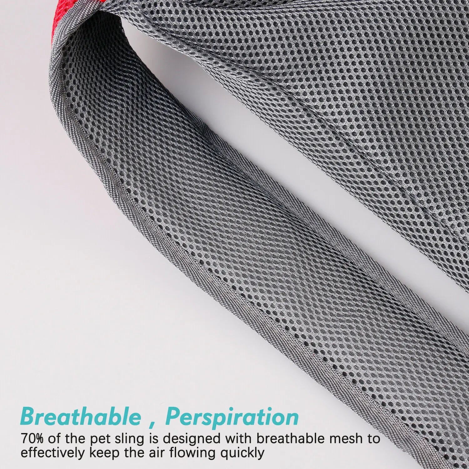 Sac bandoulière transport animal maille Oxford S–L