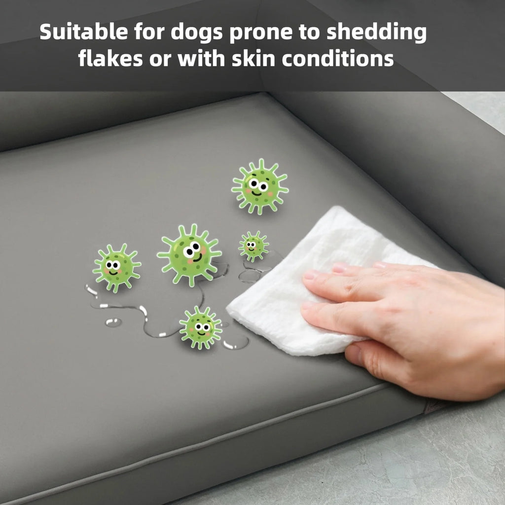 Lit chien canapé cuir microfibre M–2XL rebords