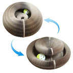 Griffoir chat interactif rond carton balle Magic Organ