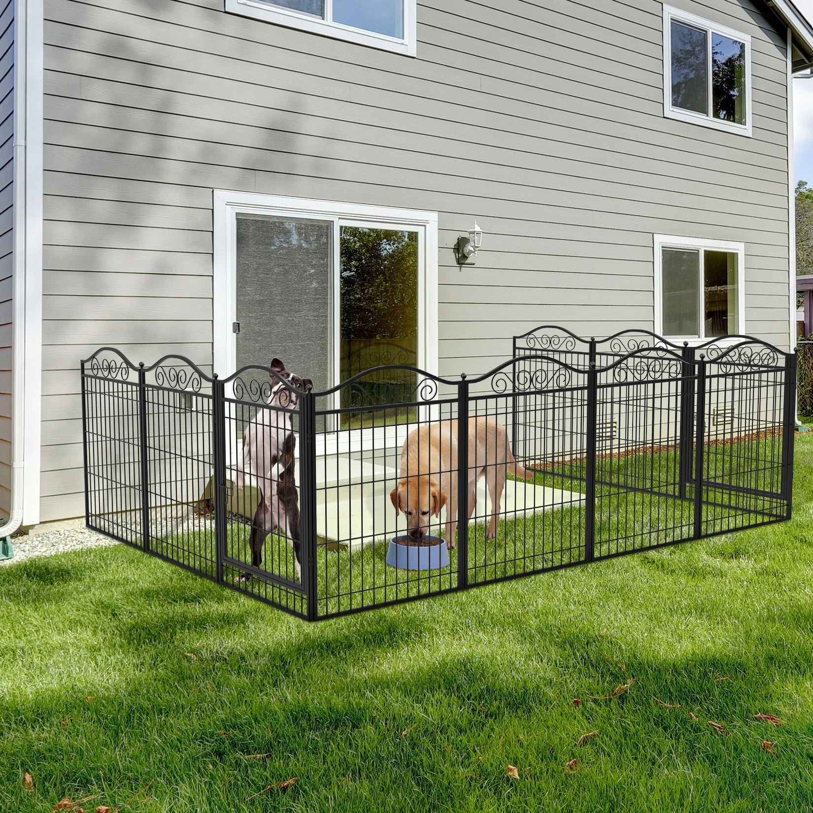 Enclos modulable pour chien – Grand espace sécurisé intérieur & extérieur