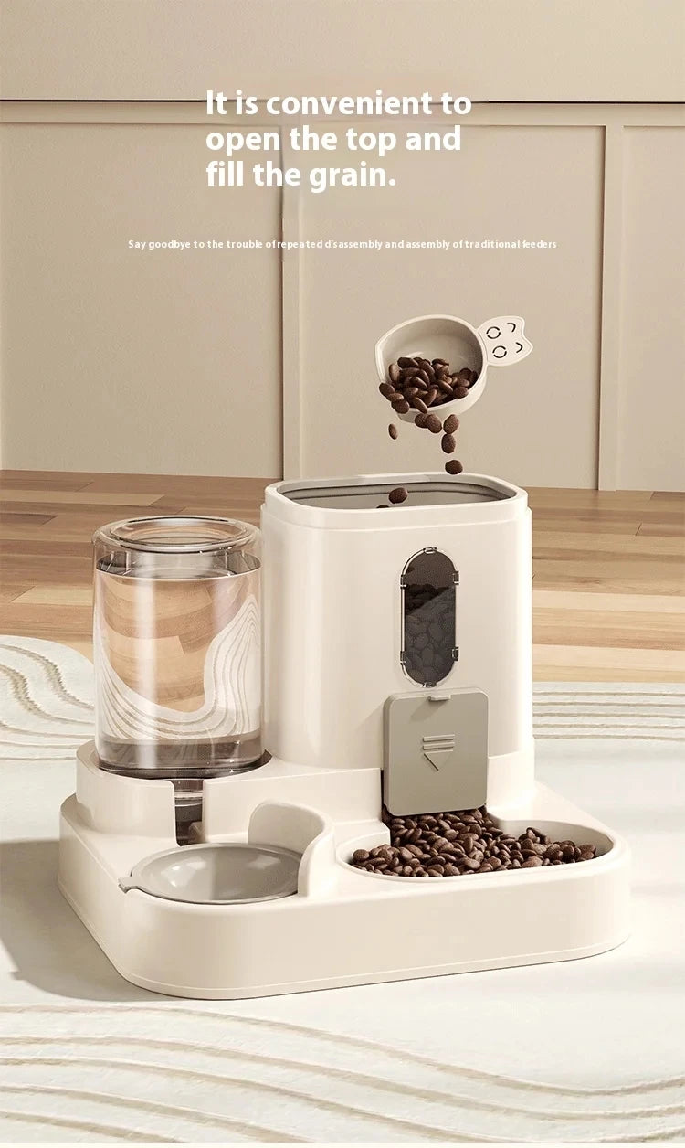 Distributeur eau nourriture chien chat gravité antidérapant