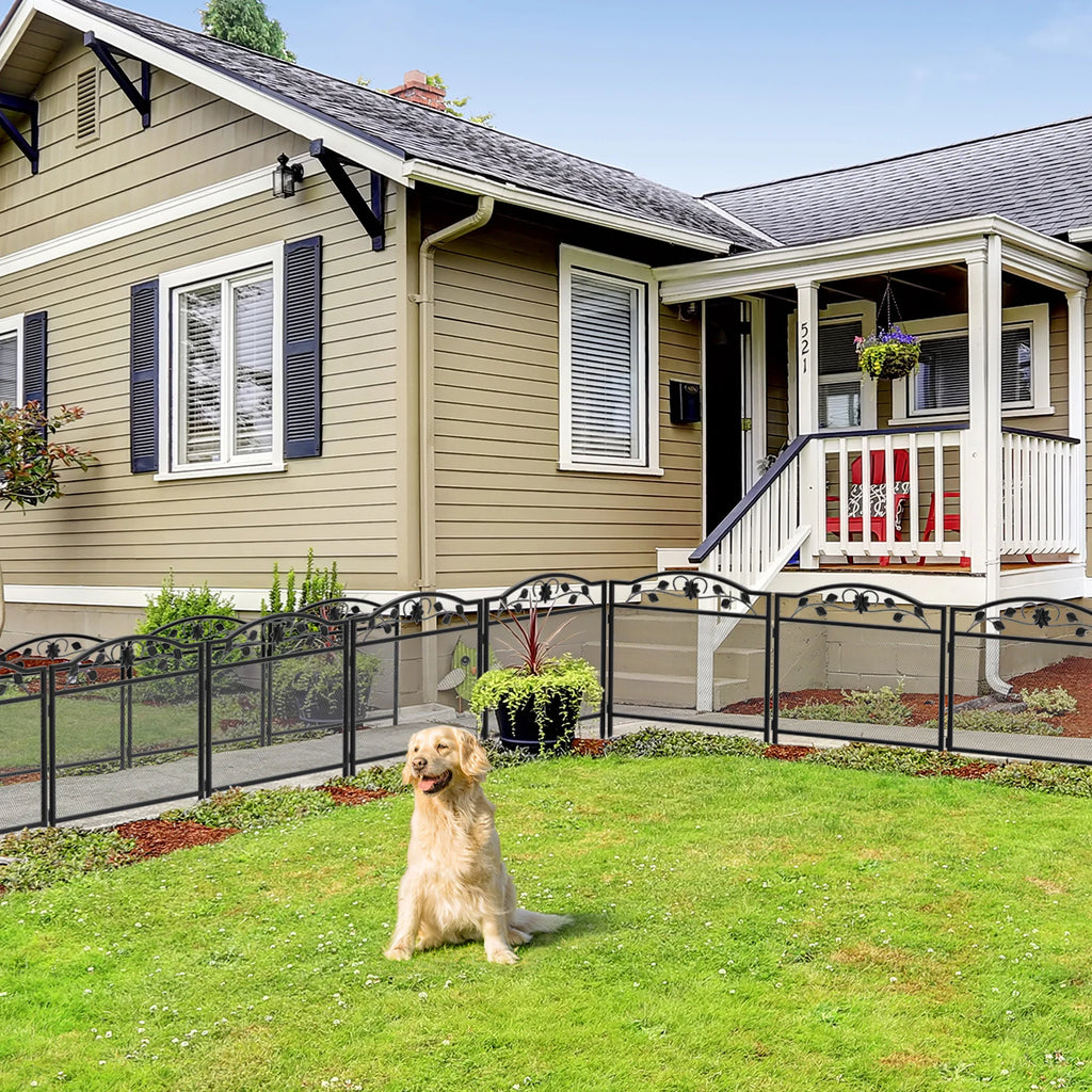 Clôture de jardin modulable en métal – Protection & élégance extérieure