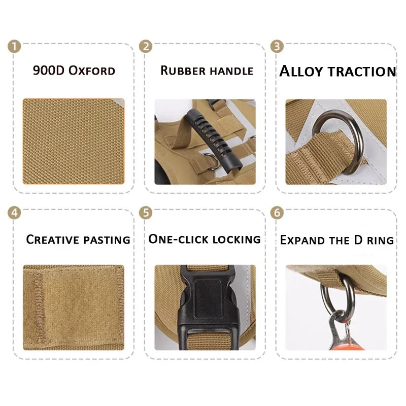 Harnais chien anti-traction