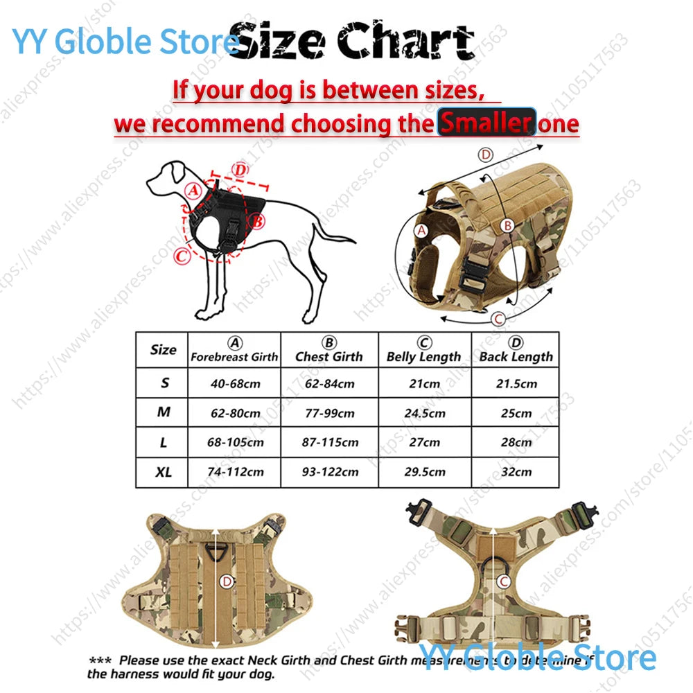 Harnais chien tactique