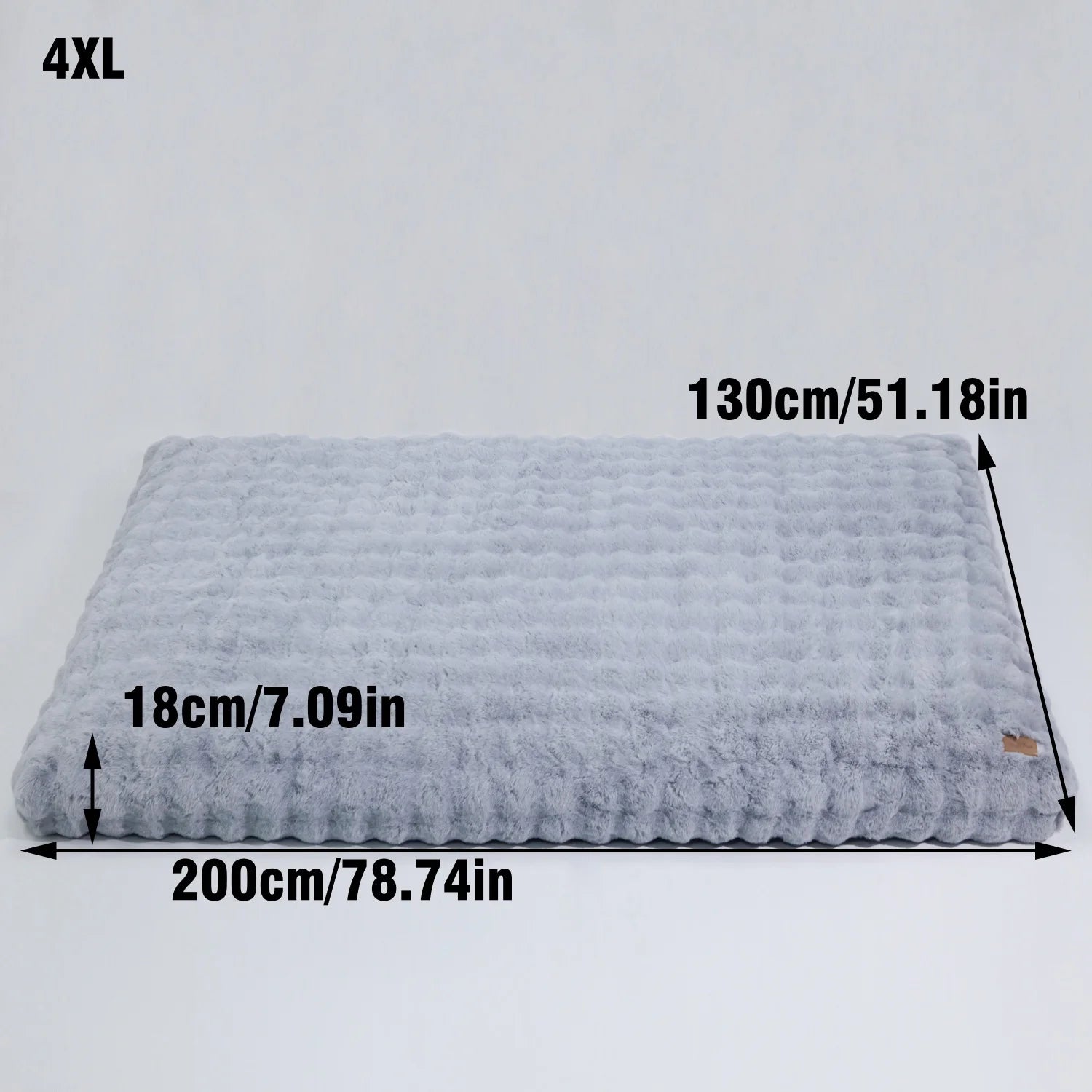 Lit chien peluche ultra-doux M–4XL apaisant