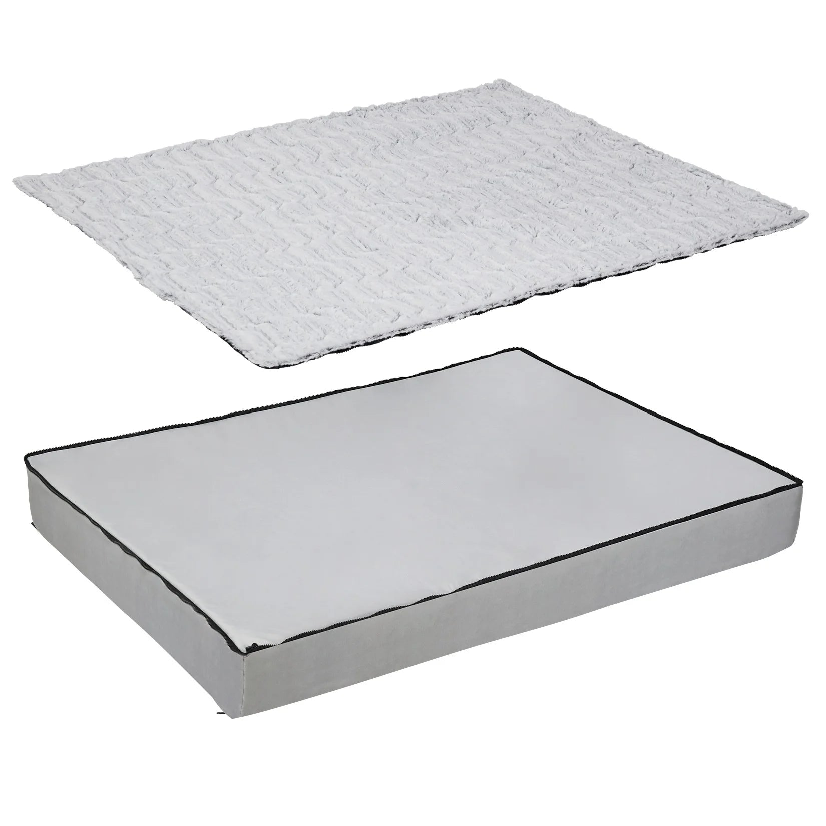 Lit chien L–3XL orthopédique apaisant housse