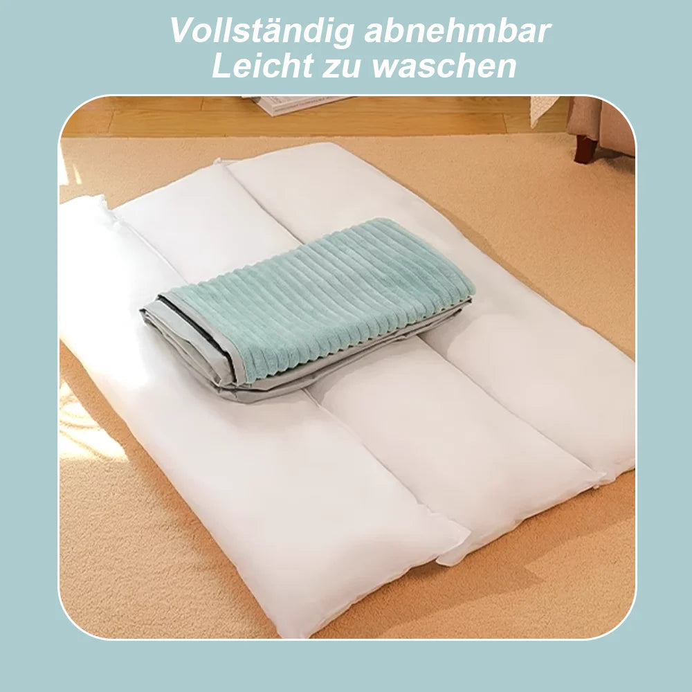 Lit chien velours côtelé chaud démontable