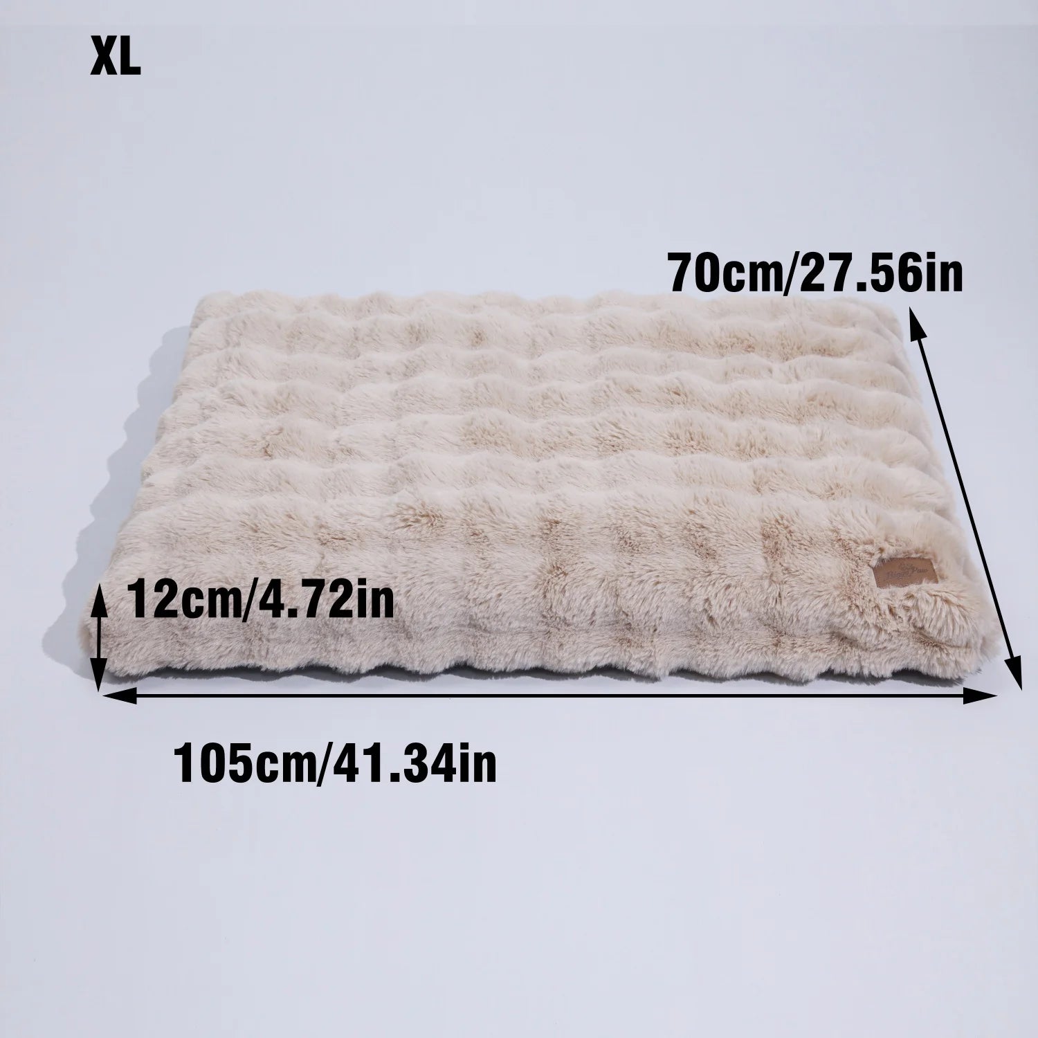 Lit chien peluche ultra-doux M–4XL apaisant